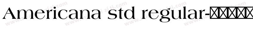 Americana std regular字体转换